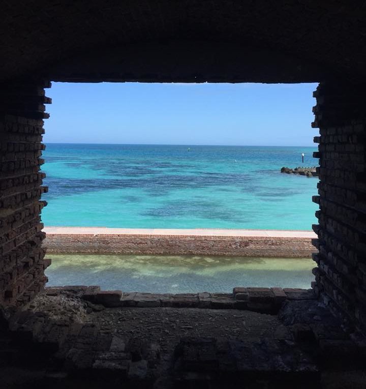 View from window in Fort Jefferson