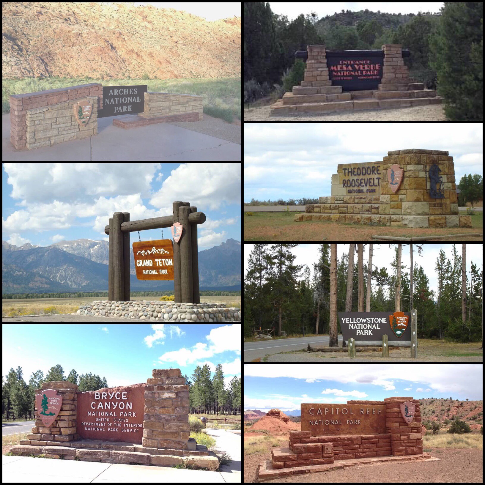 National Park signs