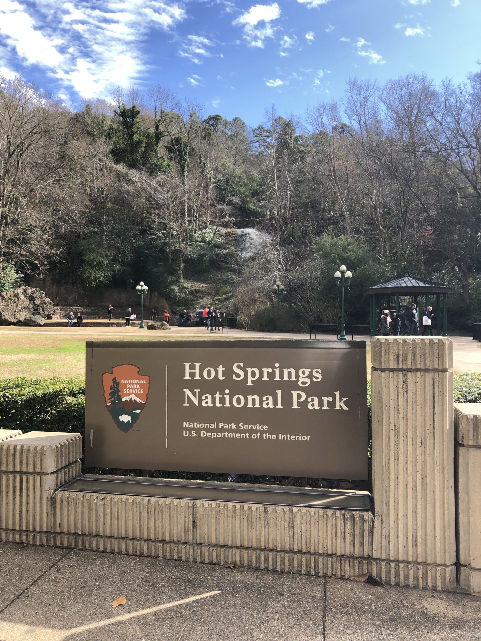 Hot Springs National Park sign
